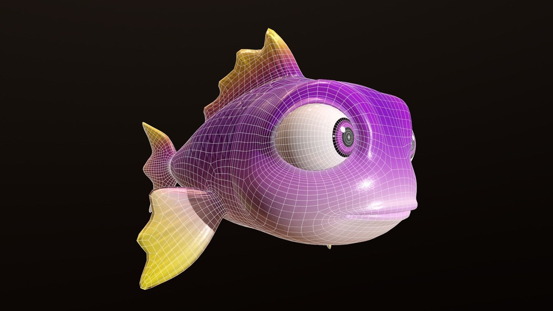 Asset - Cartoons - Animal - Fish 3D model_8