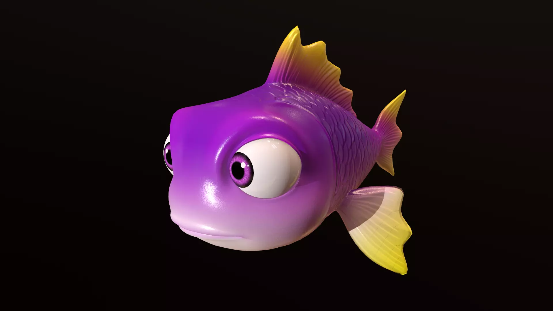 Asset - Cartoons - Animal - Fish 3D model_0