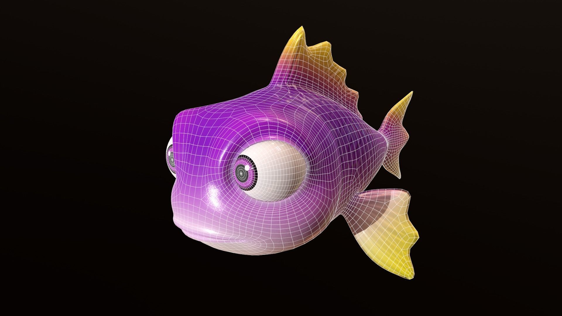 Asset - Cartoons - Animal - Fish 3D model_6
