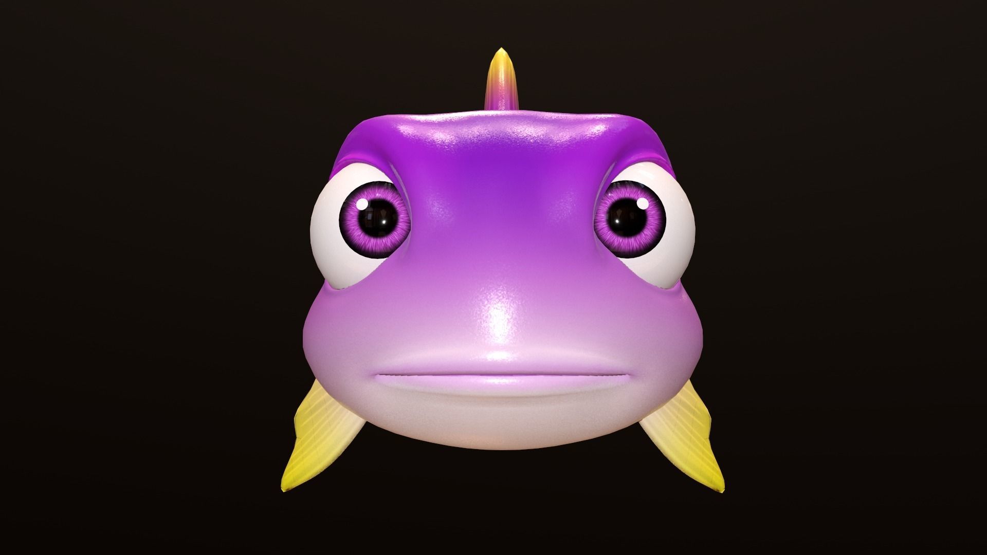Asset - Cartoons - Animal - Fish 3D model_3