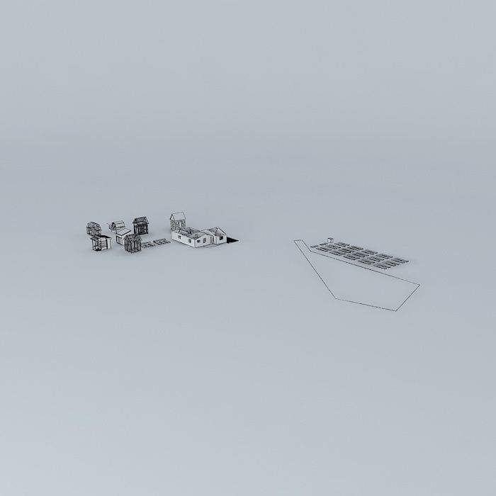 10x10 small, house Free 3D model_3