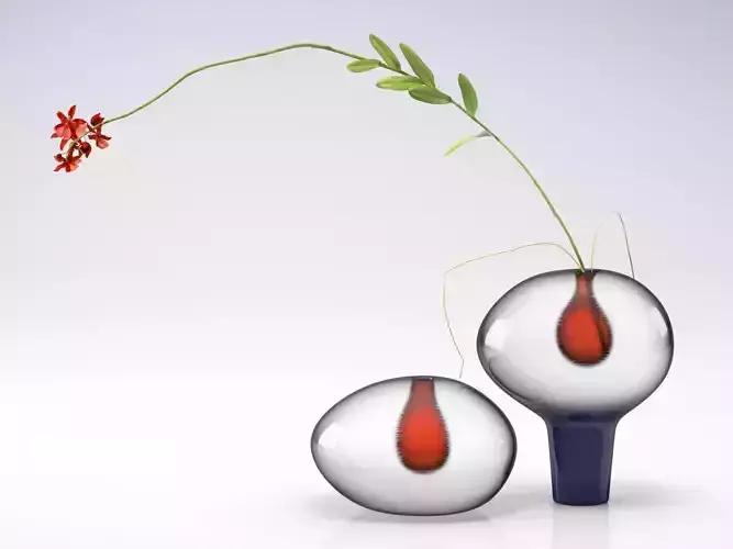 Two Vases and Flower