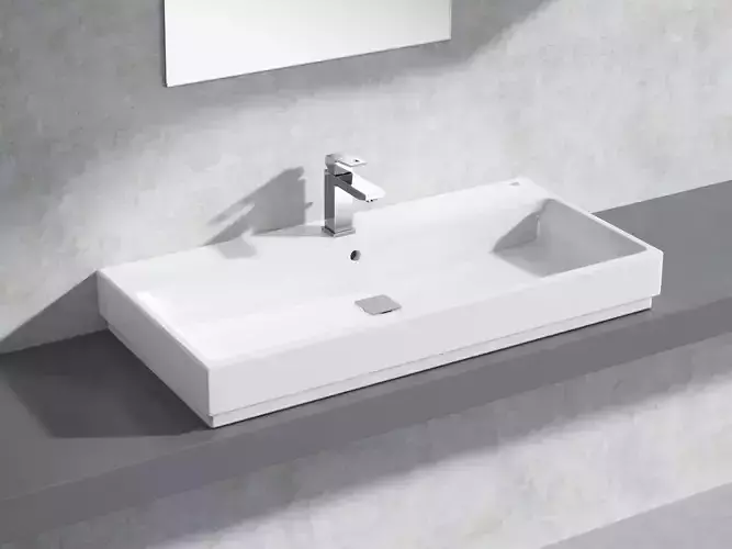 Cube Countertop Basin 100 Set