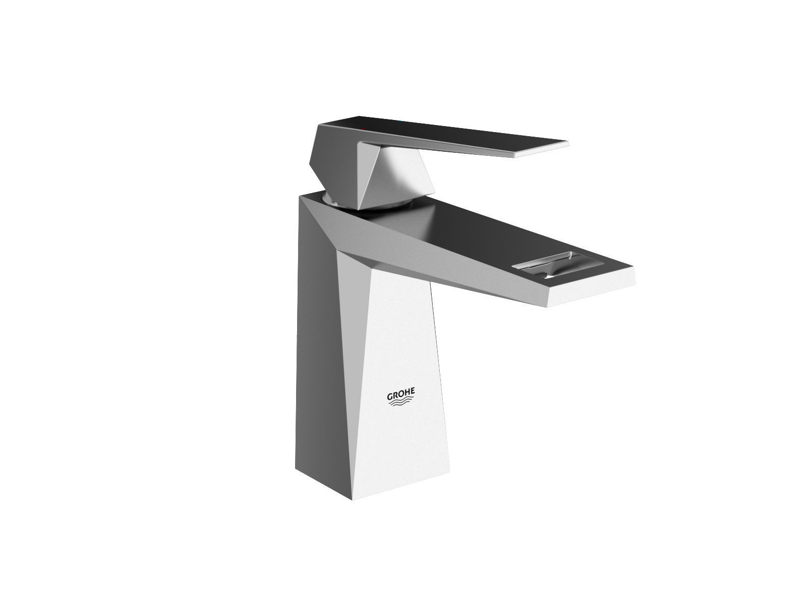 Cube Wall hung Basin 60 Set 3D model_10