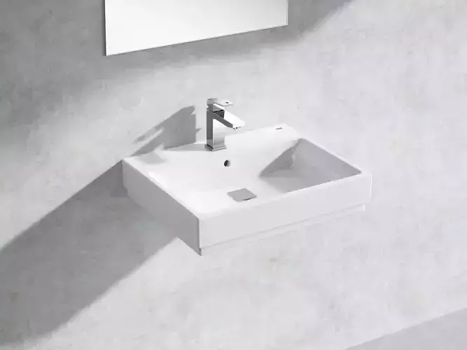 Cube Wall hung Basin 60 Set