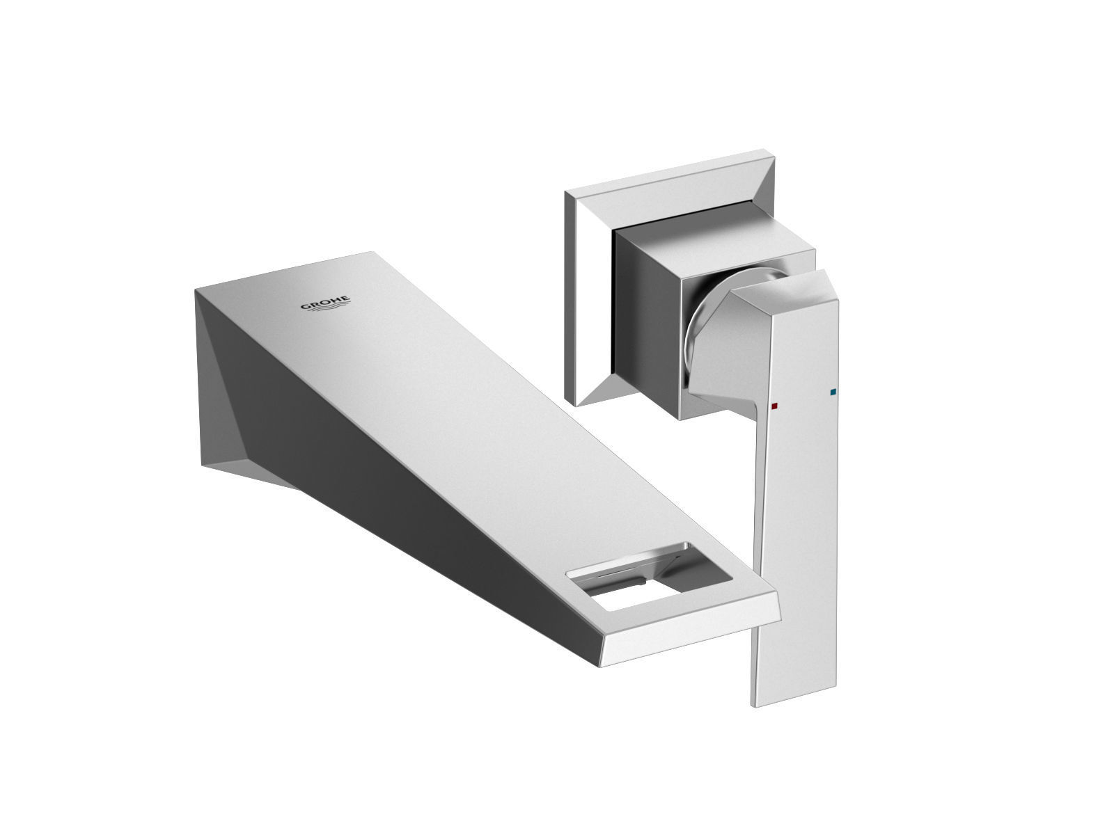 Cube Countertop Vessel 50 Set 3D model_4