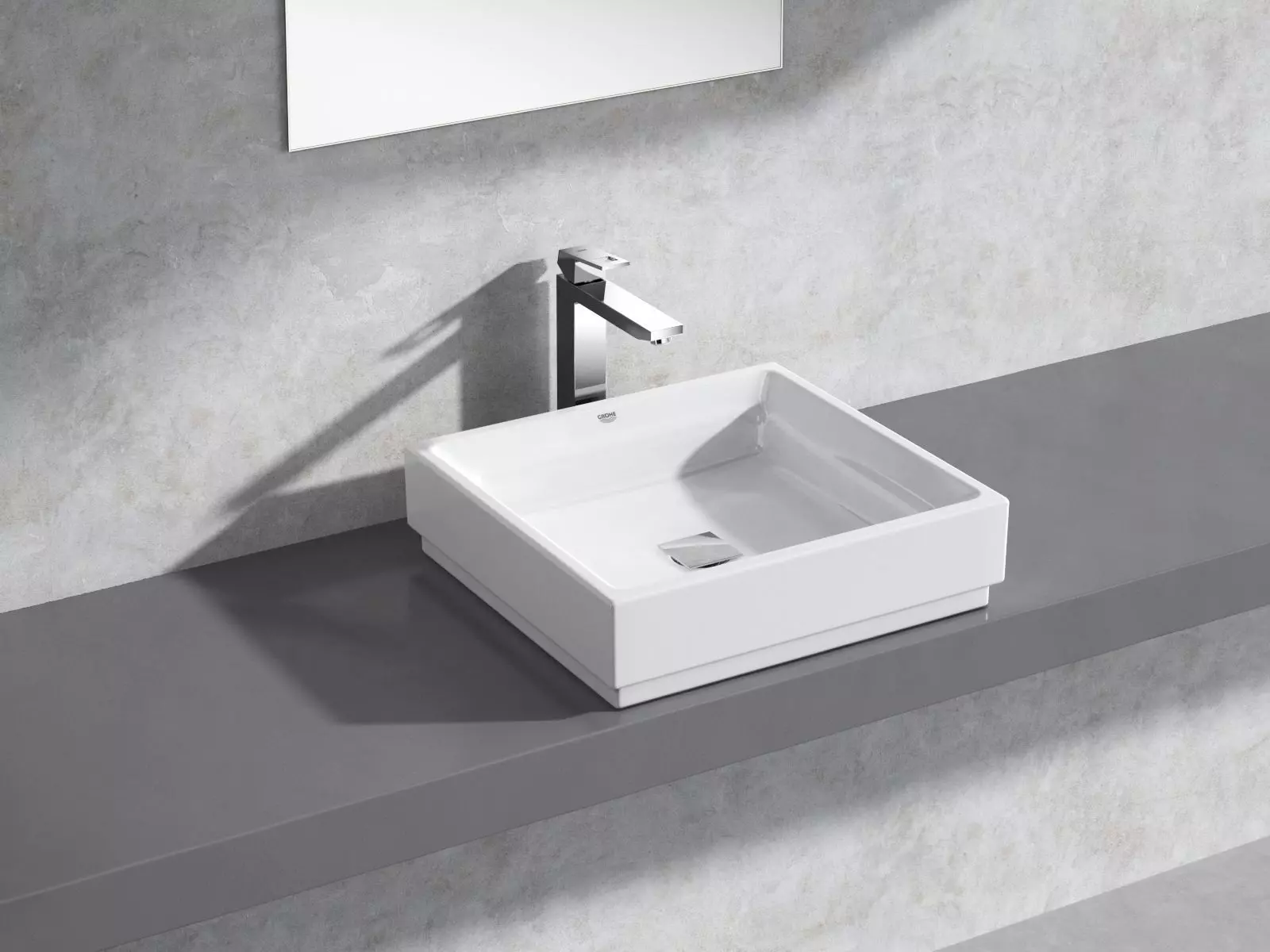 Cube Countertop Vessel 50 Set 3D model_0