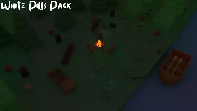 Survival Pack Lowpoly WhitePillsPack