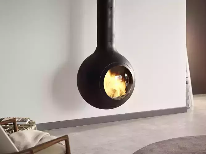 Bathyscafocus Suspended Fireplace