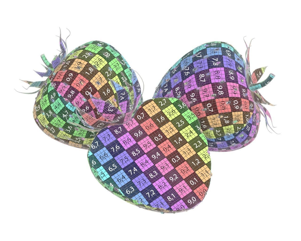 strawberry comp 3D model_9