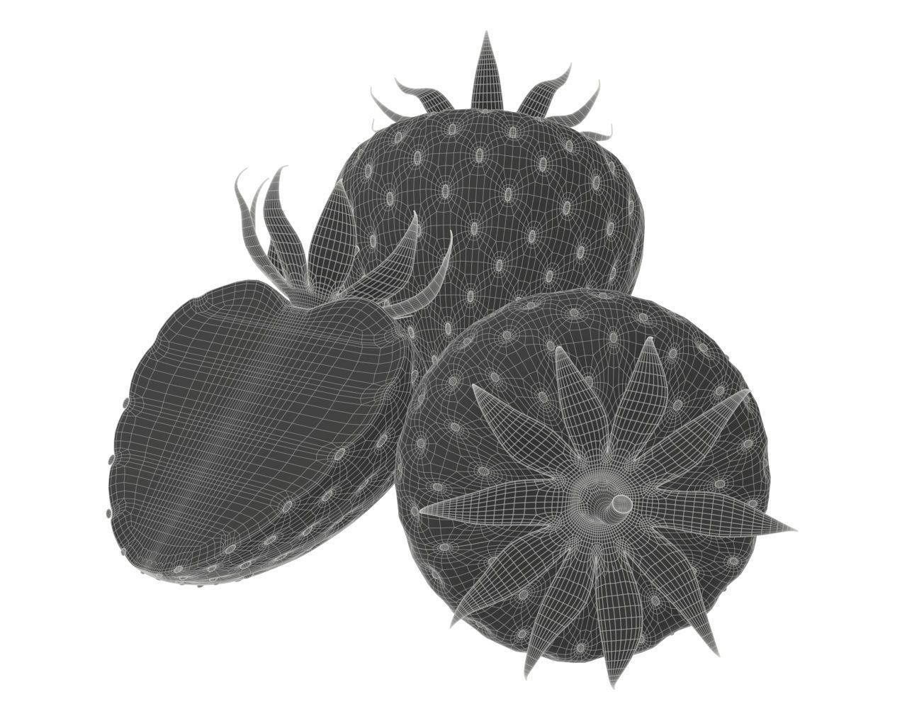 strawberry comp 3D model_8