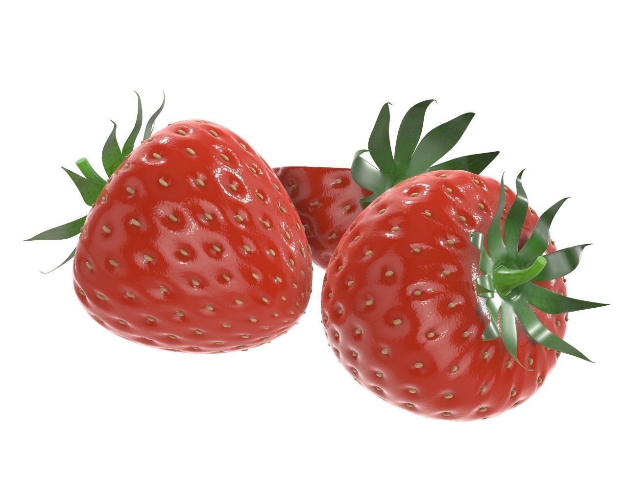 strawberry comp 3D model_3