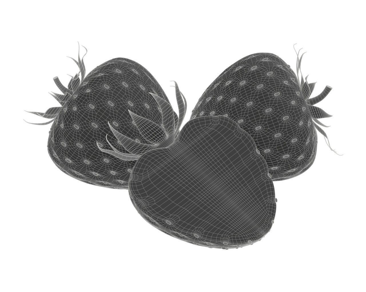 strawberry comp 3D model_6