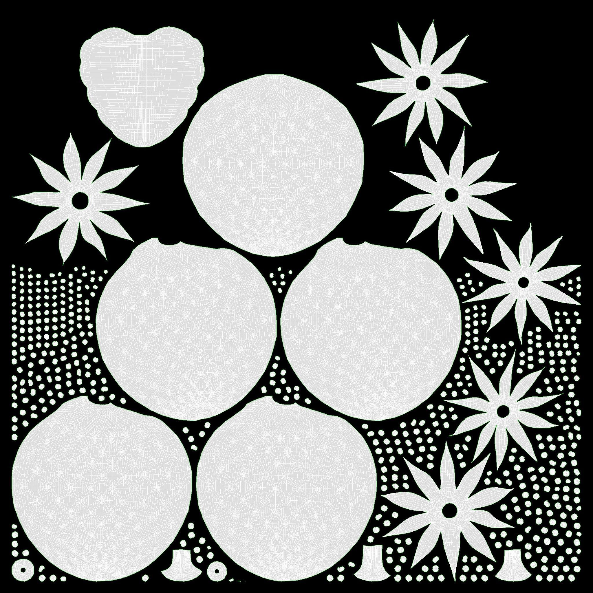 strawberry comp 3D model_10