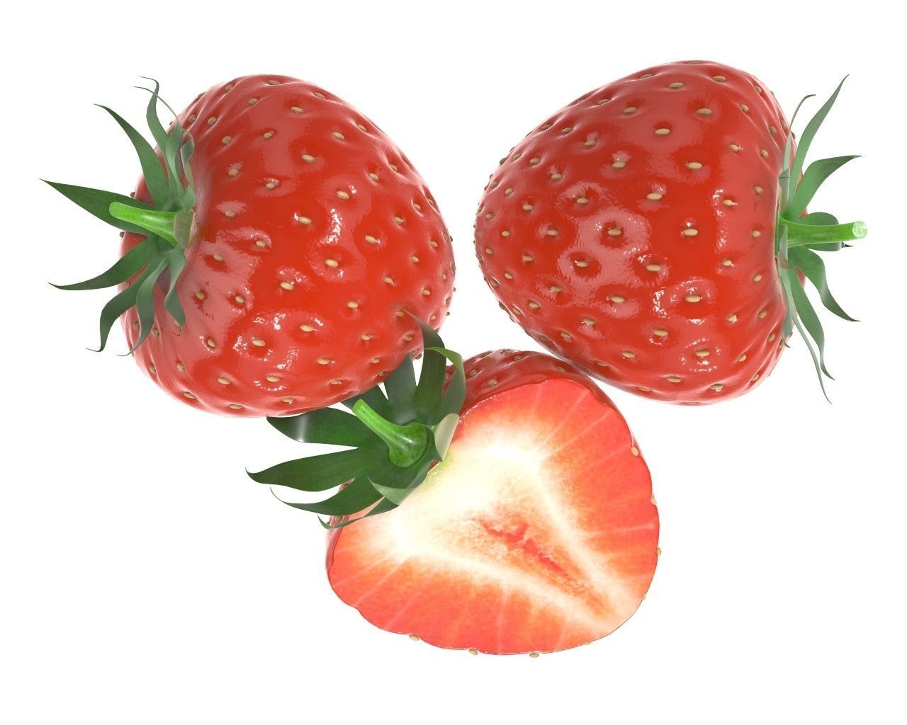 strawberry comp 3D model_5
