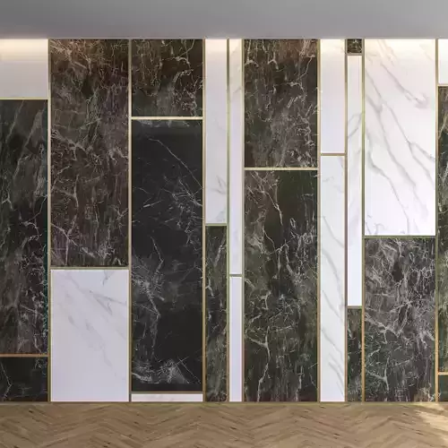 Marble Panel with Parquet 1