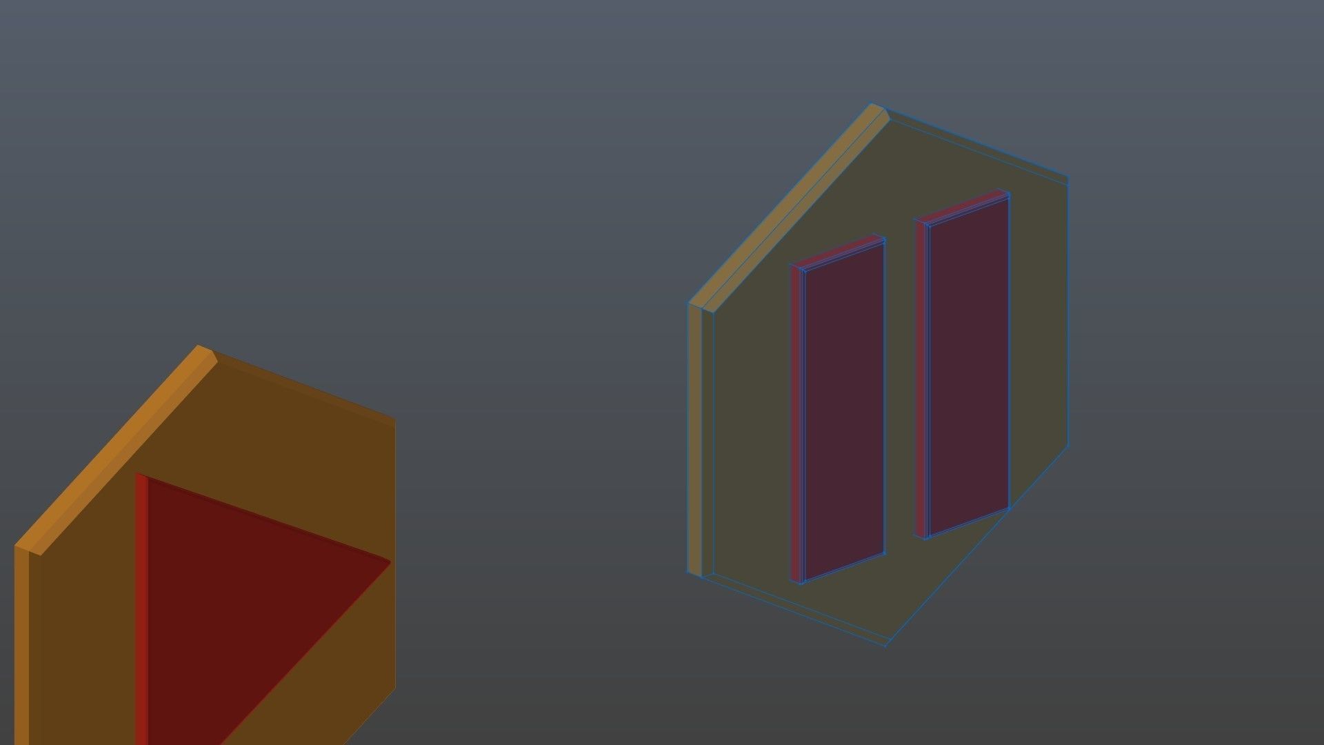 Low poly player buttons 6 3D model_11