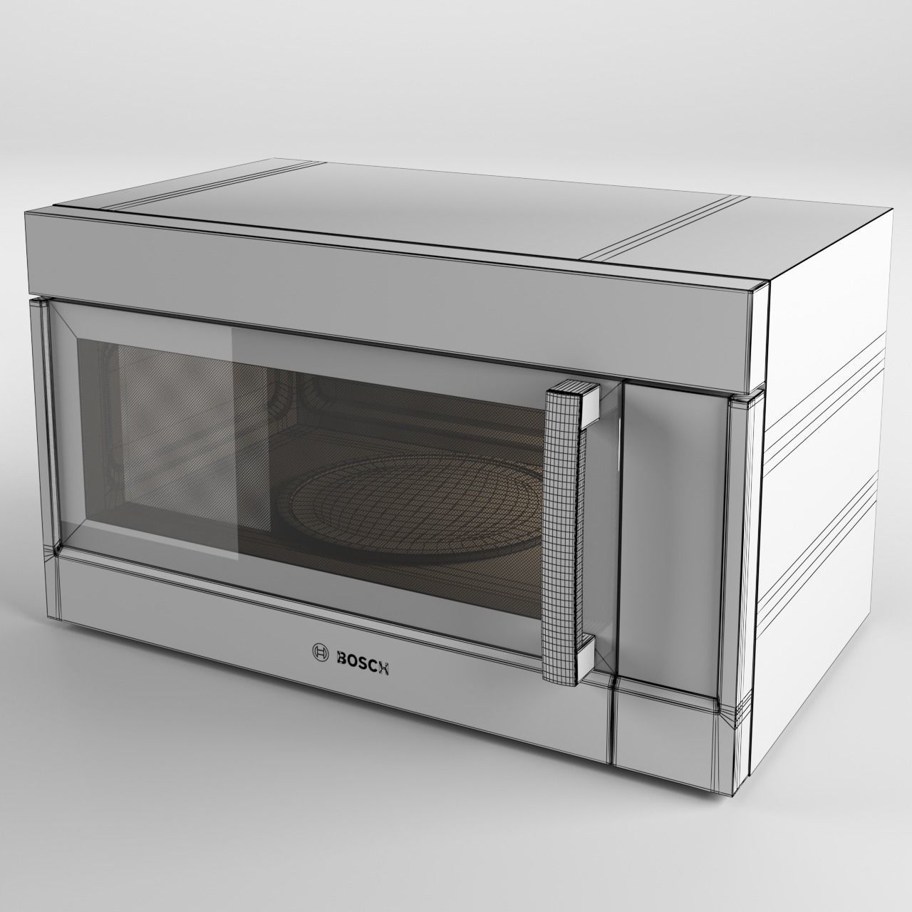 microwave - HMV8053U - by Bosch 3D model_3