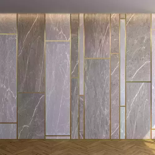 Marble Panel with Parquet 2