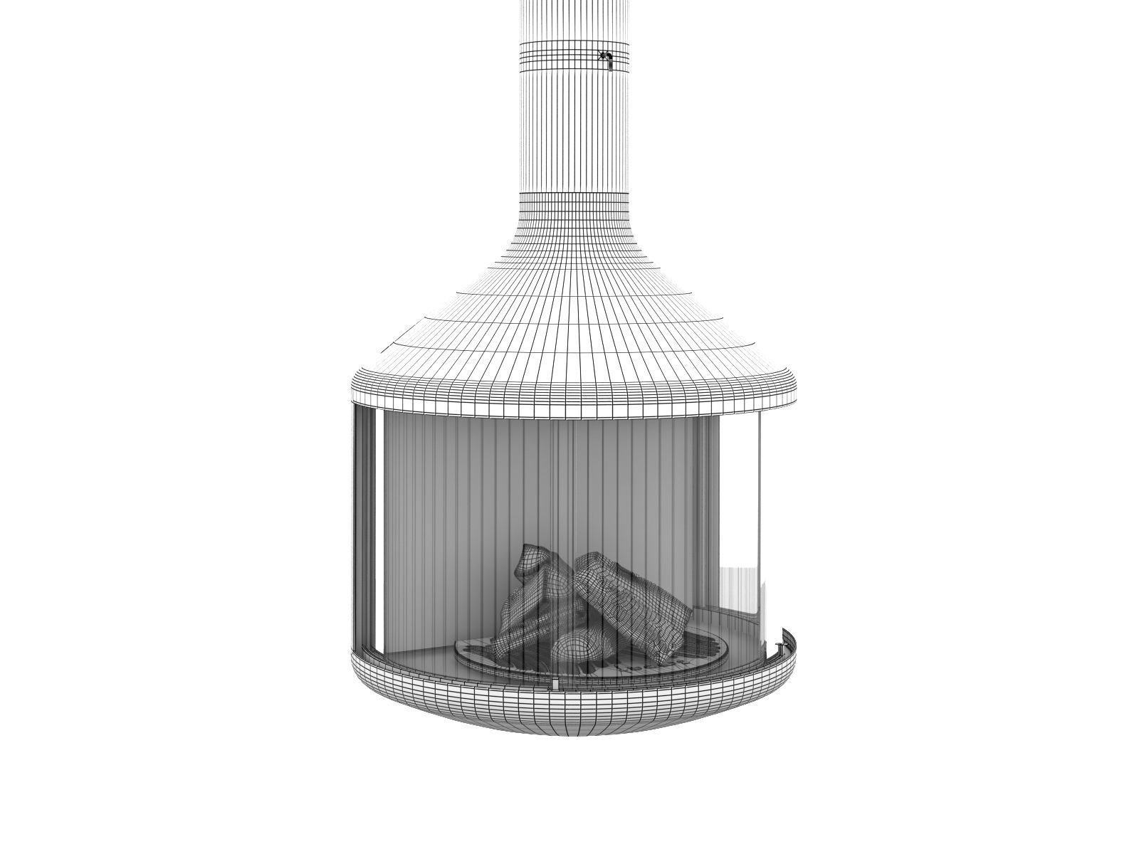 Hubfocus Fireplace 3D model_2