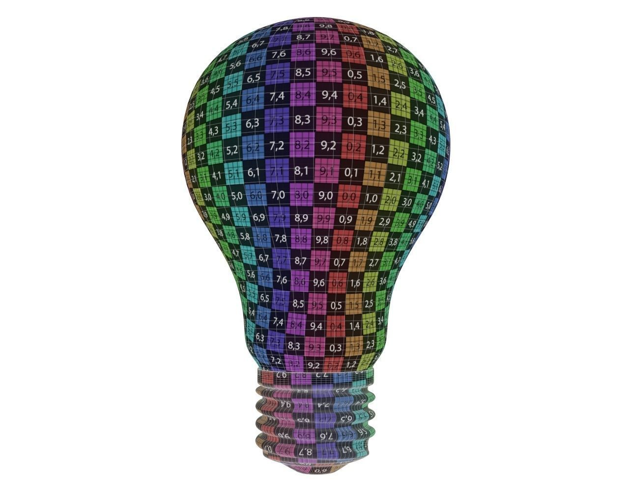 filament light bulb 3D model_3