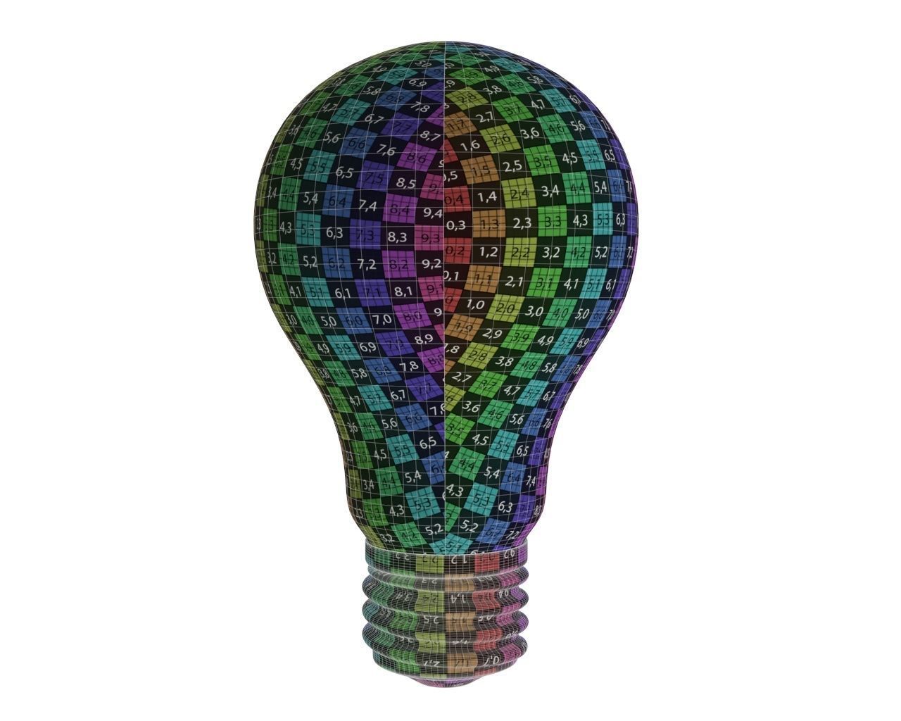 filament light bulb 3D model_4