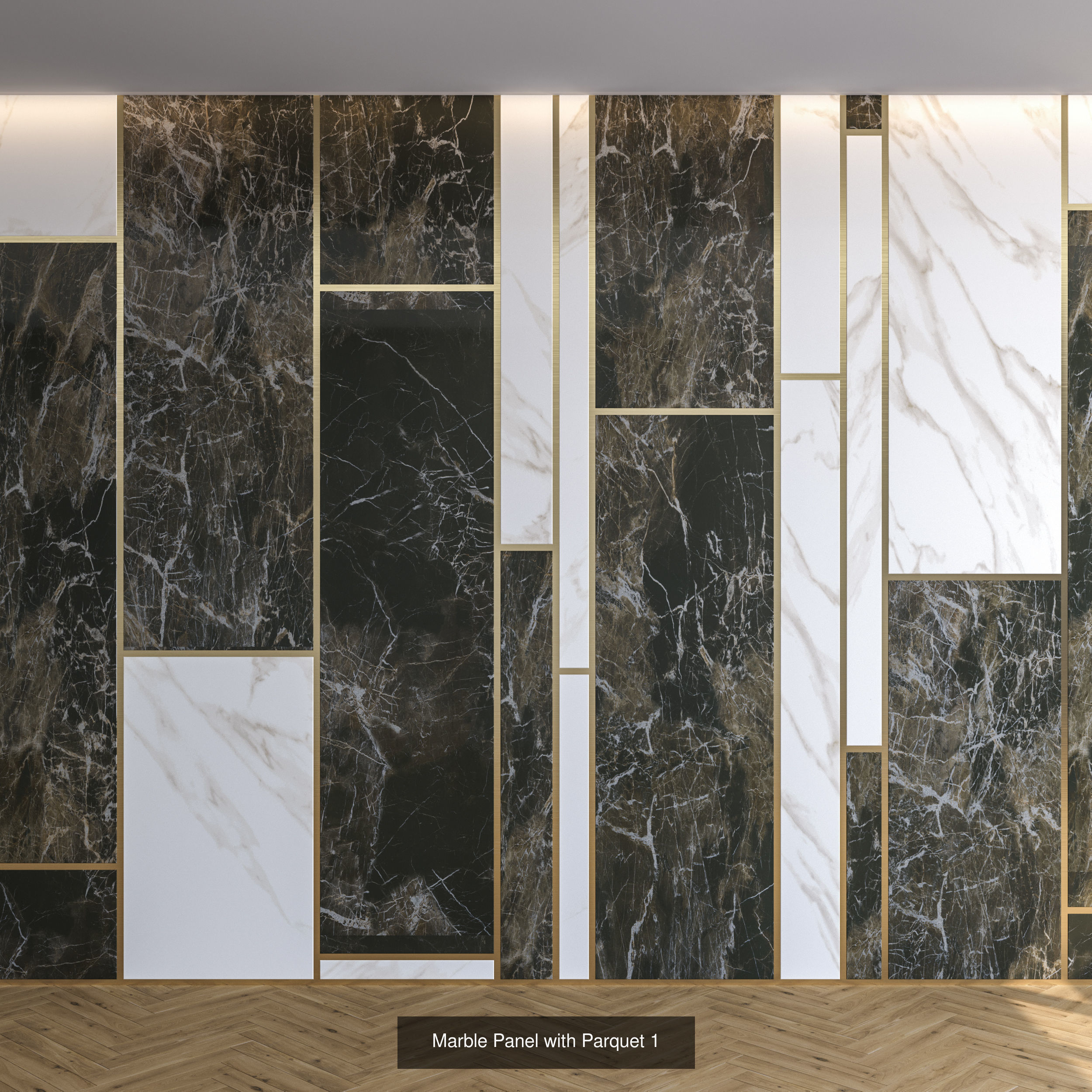 Marble Panel with Parquet Collection _1