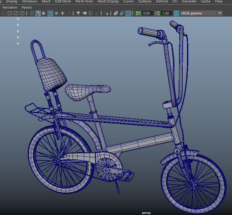 raleigh chopper bicycle   3D model_1