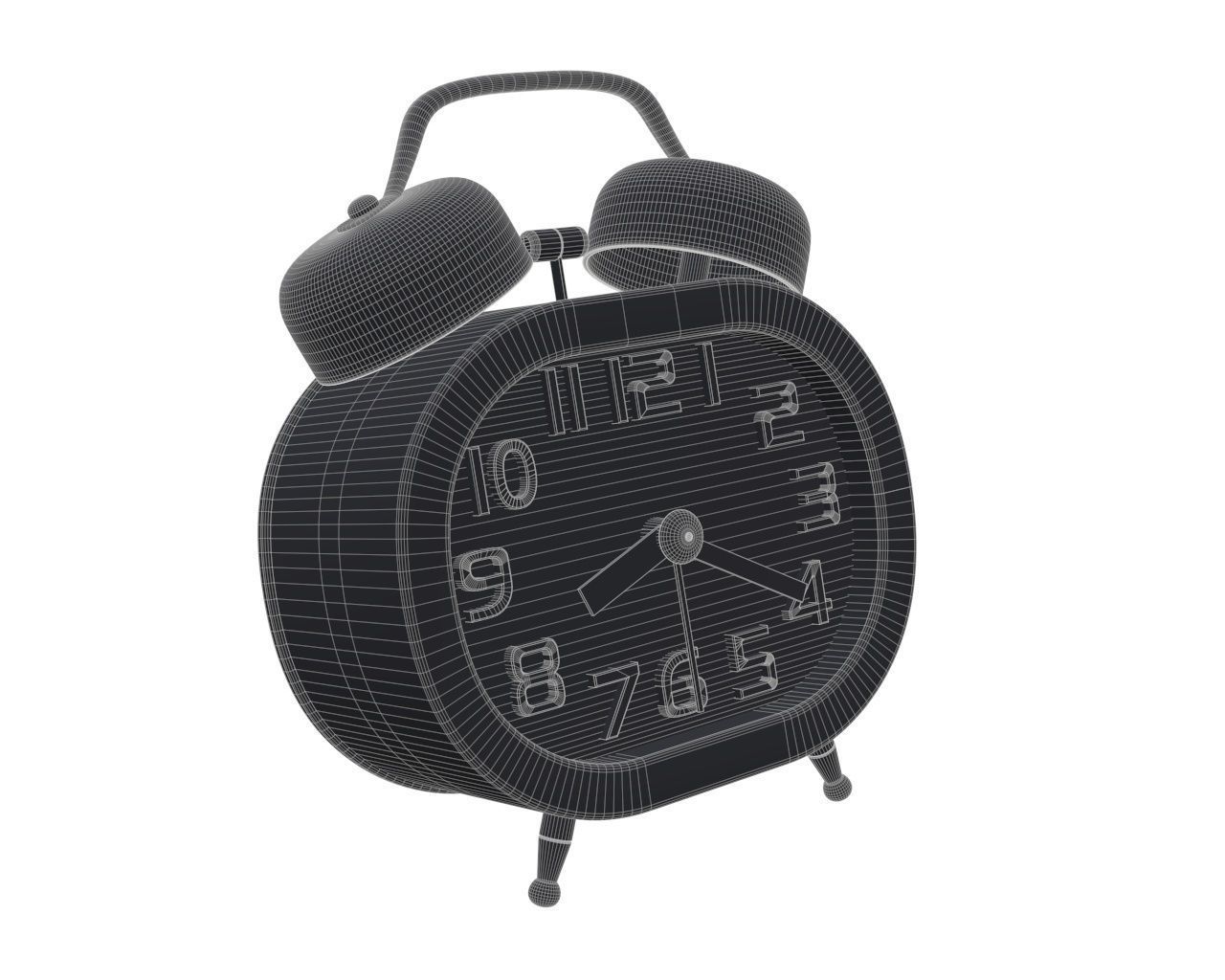 alarm clock 2 3D model_4