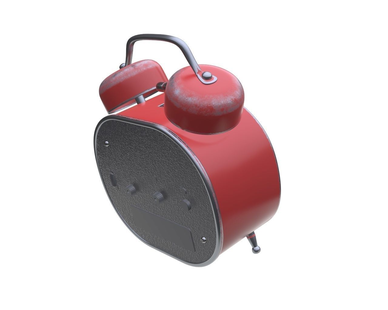 alarm clock 2 3D model_2