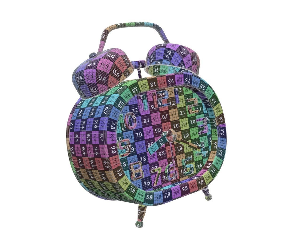 alarm clock 2 3D model_6