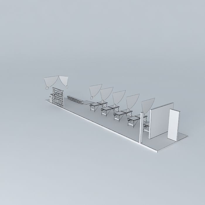 tuina at beach Free 3D model_4