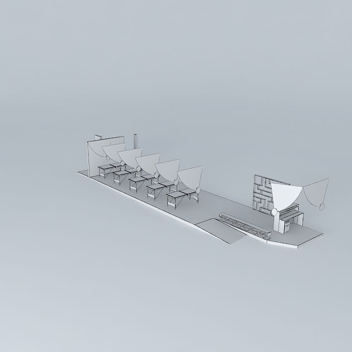 tuina at beach Free 3D model_3