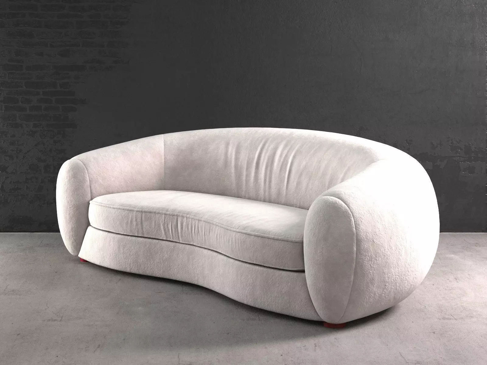 Polar Bear Sofa 3D model_0