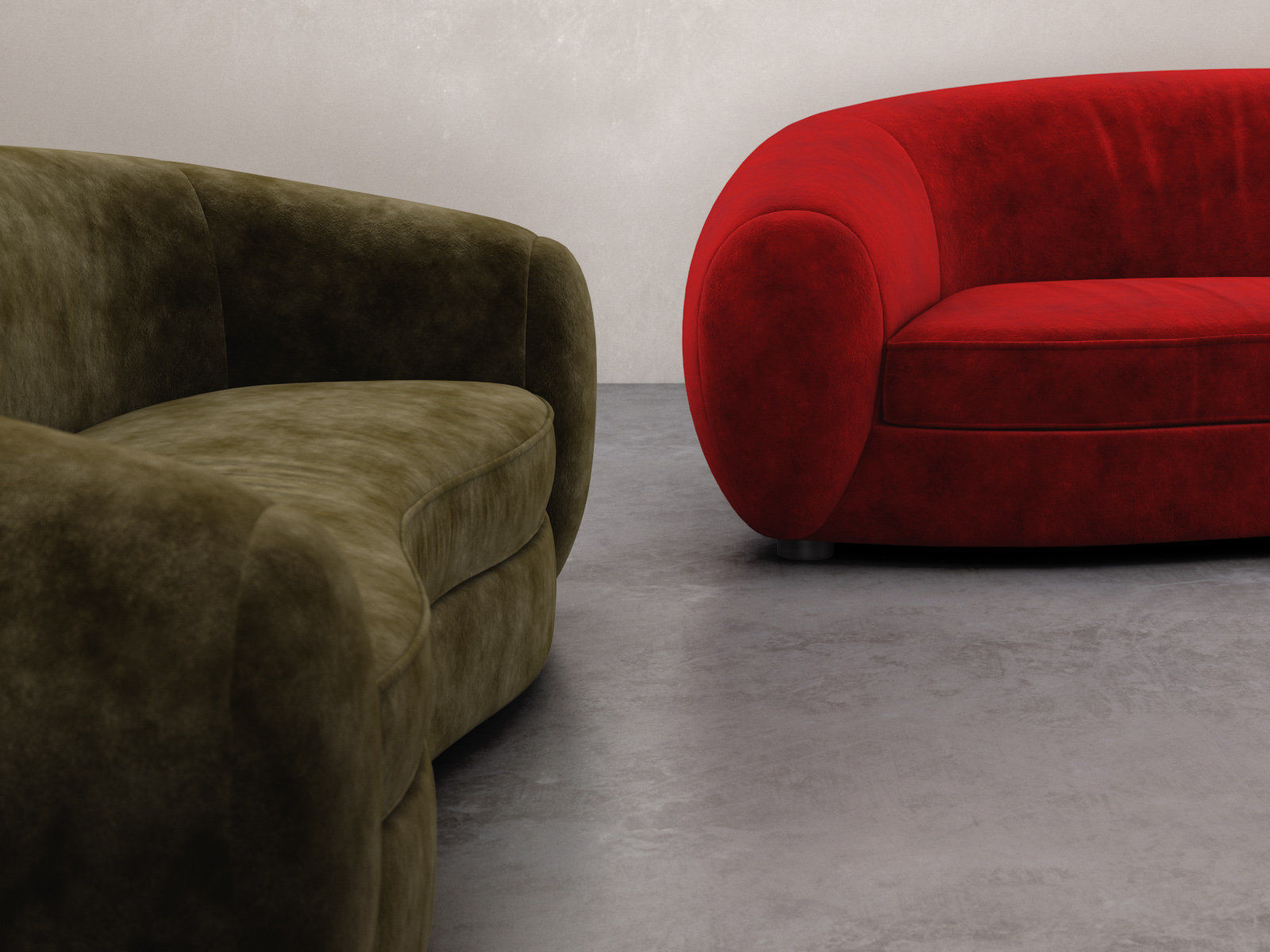 Polar Bear Sofa 3D model_3