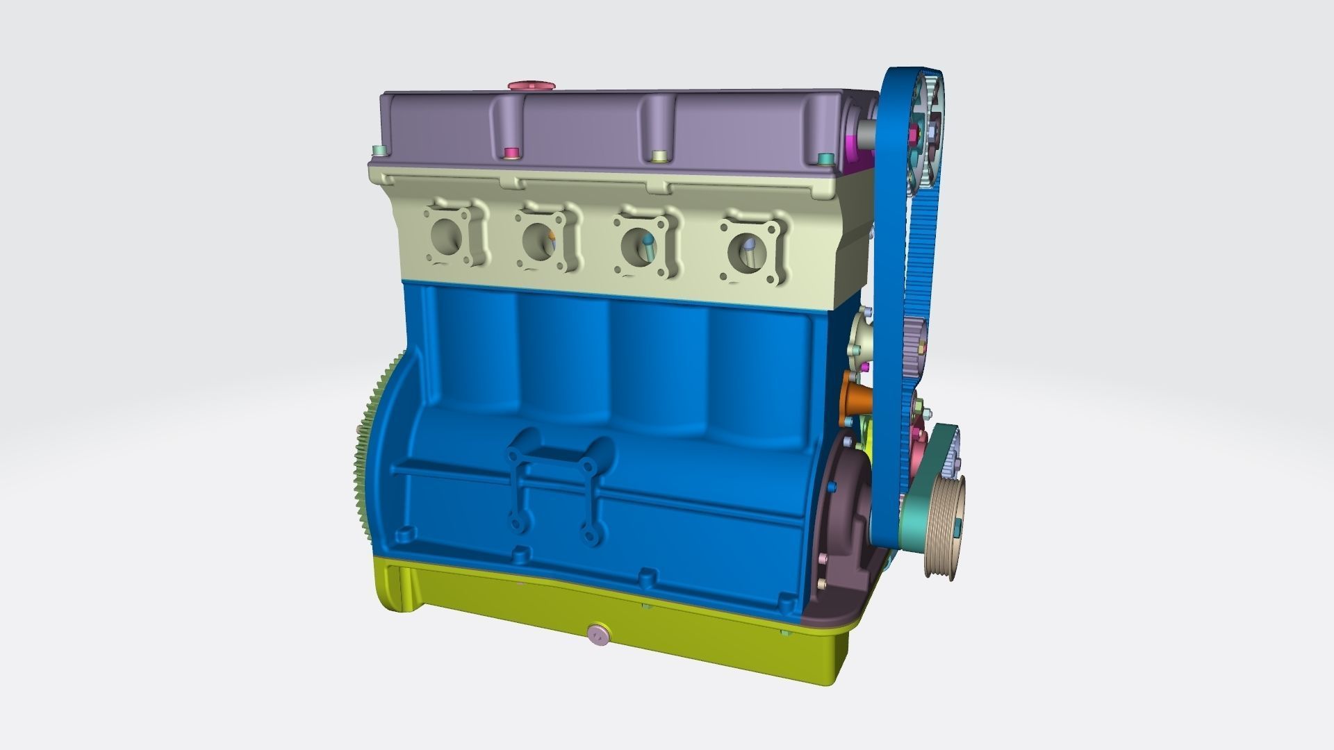 Race Engine 2000 3D model_23