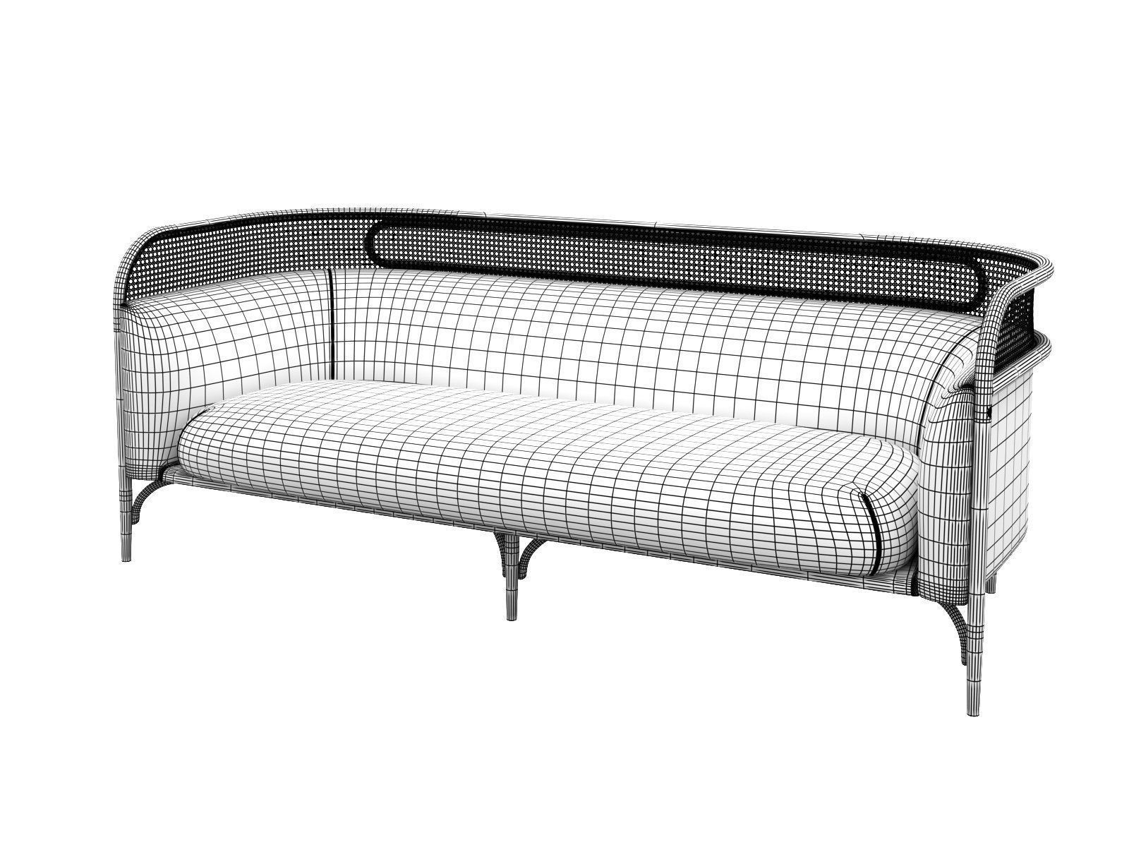 Targa Sofa 200 3D model_4