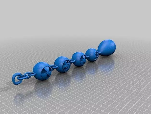abc keychain Free 3D model