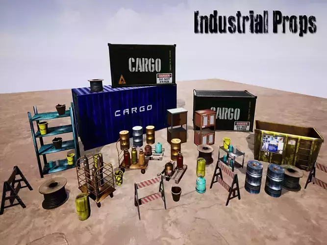Industrial Props for Unreal