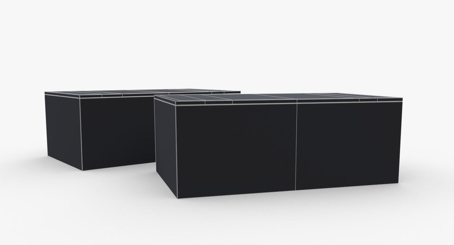 US Rations Wooden Boxes WWII Low-poly 3D model_13