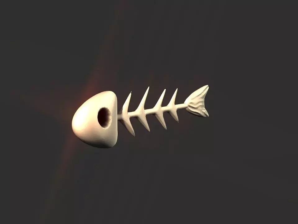 Fish skeletoon 3D print 3D print model_0