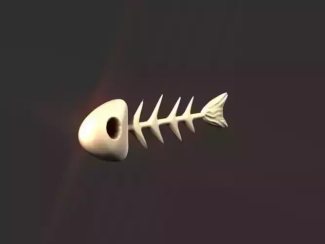 Fish skeletoon 3D print 3D print model