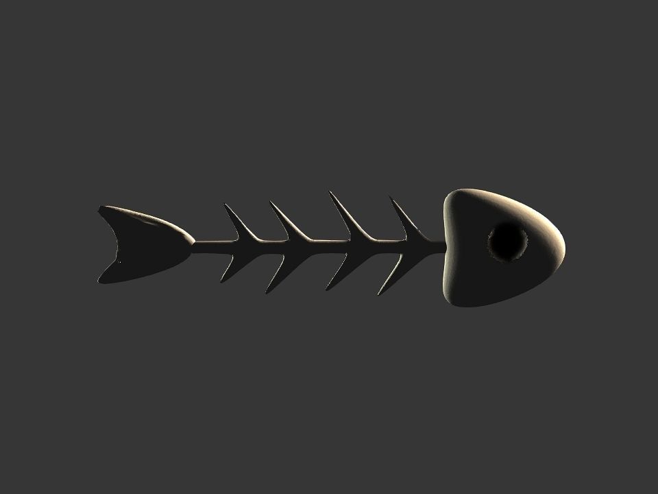 Fish skeletoon 3D print 3D print model_2