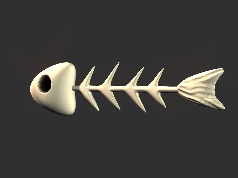 Fish skeletoon 3D print 3D print model_14