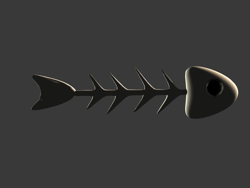 Fish skeletoon 3D print 3D print model_29