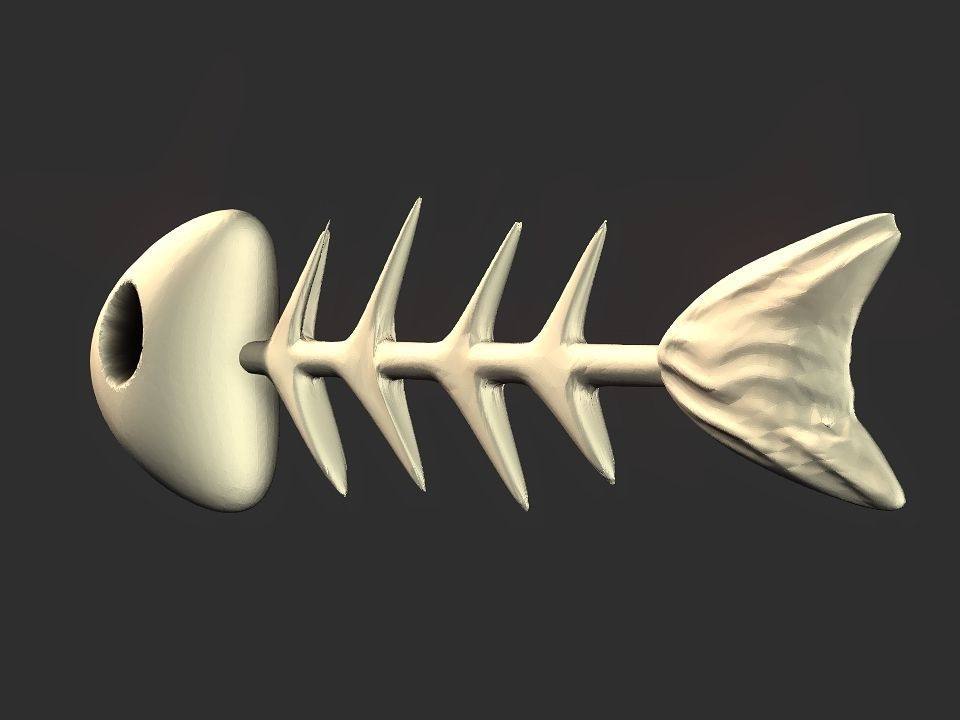 Fish skeletoon 3D print 3D print model_17