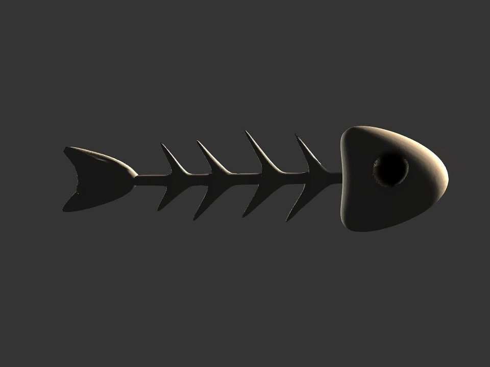 Fish skeletoon 3D print 3D print model_30