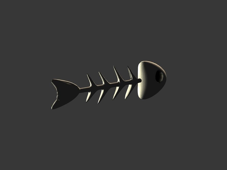 Fish skeletoon 3D print 3D print model_44