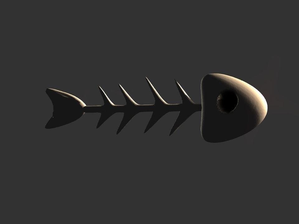 Fish skeletoon 3D print 3D print model_31