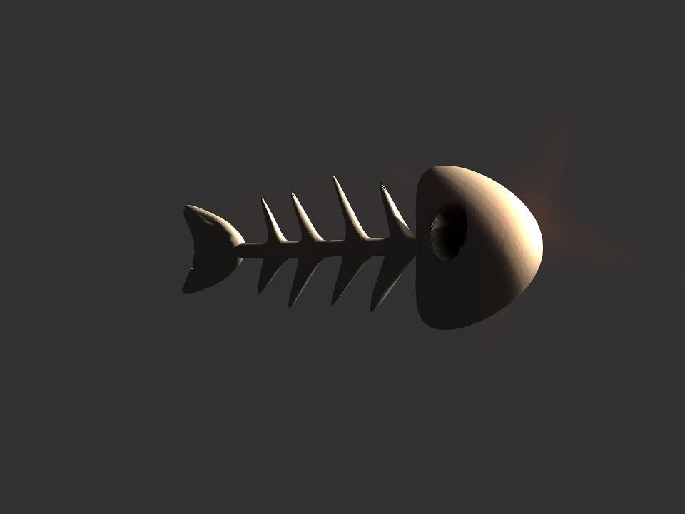 Fish skeletoon 3D print 3D print model_33